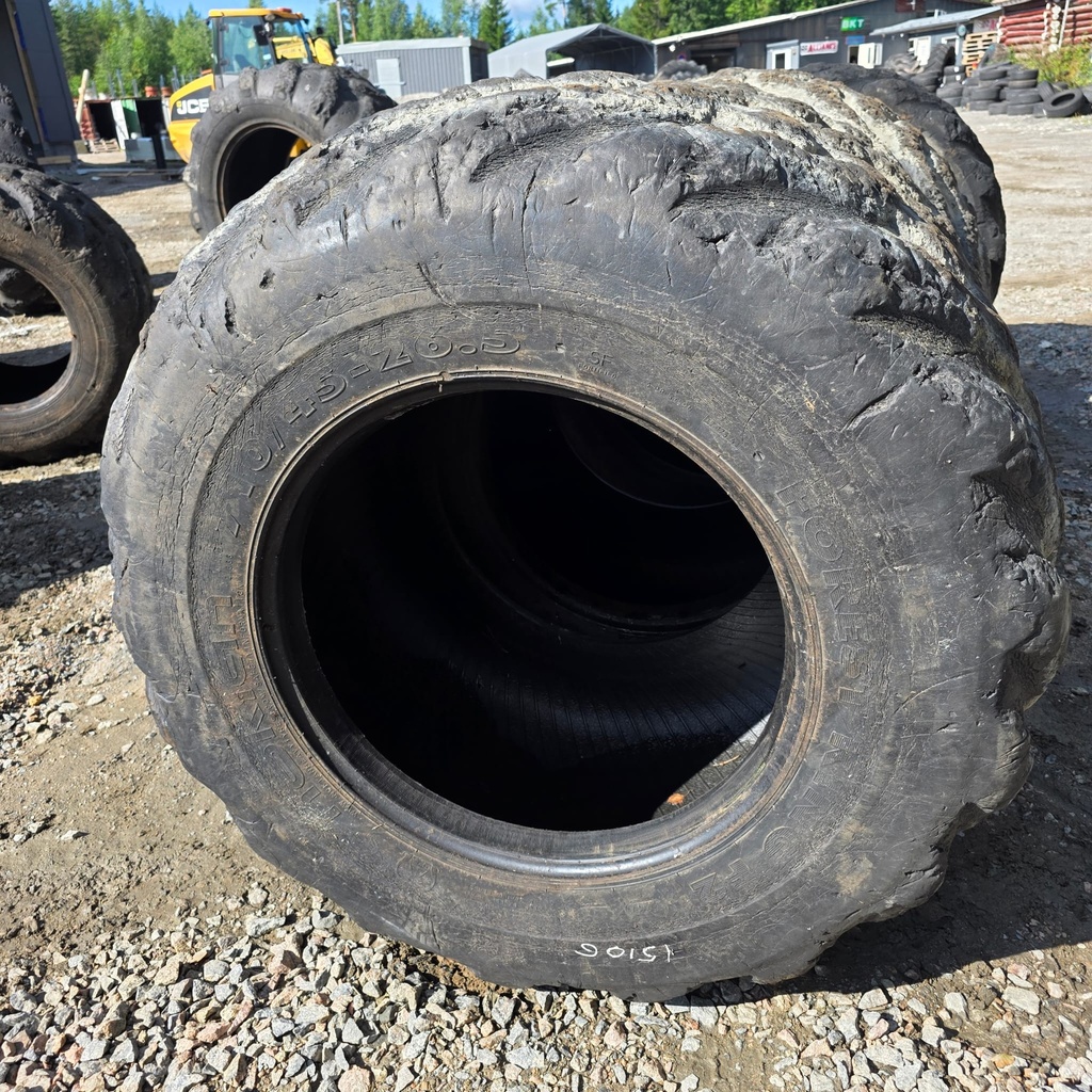 710/45-26.5 24pr NOKIAN FOREST KING F2 Käytetty Metsäkonerengas DOT-17 15-20 (nr.3) (kopio)