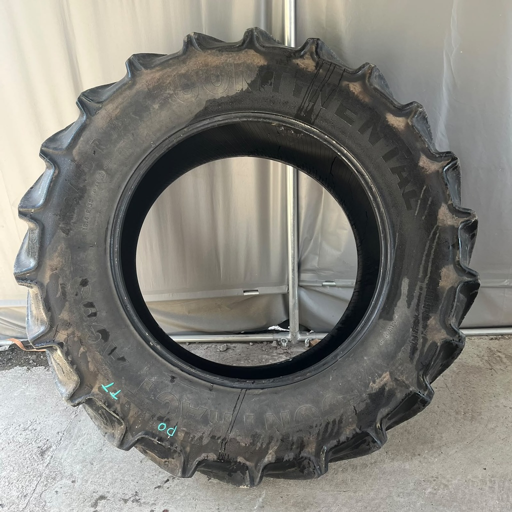 460/85R38 (18.4R38)  149A8 Continental Contract AC85  Käytetty rengas 27mm DOT-11 (Kuivumaa, Nastoitettu, Asennus sisärenkaalla)