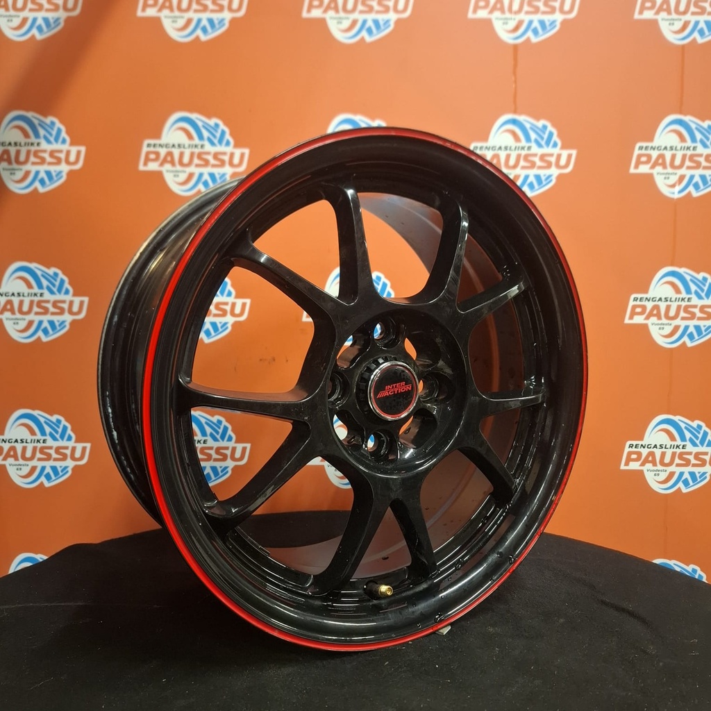 Käytetty INTER ACTION vannesarja 4x100 ET 31 KR 73,1 6,5x15"