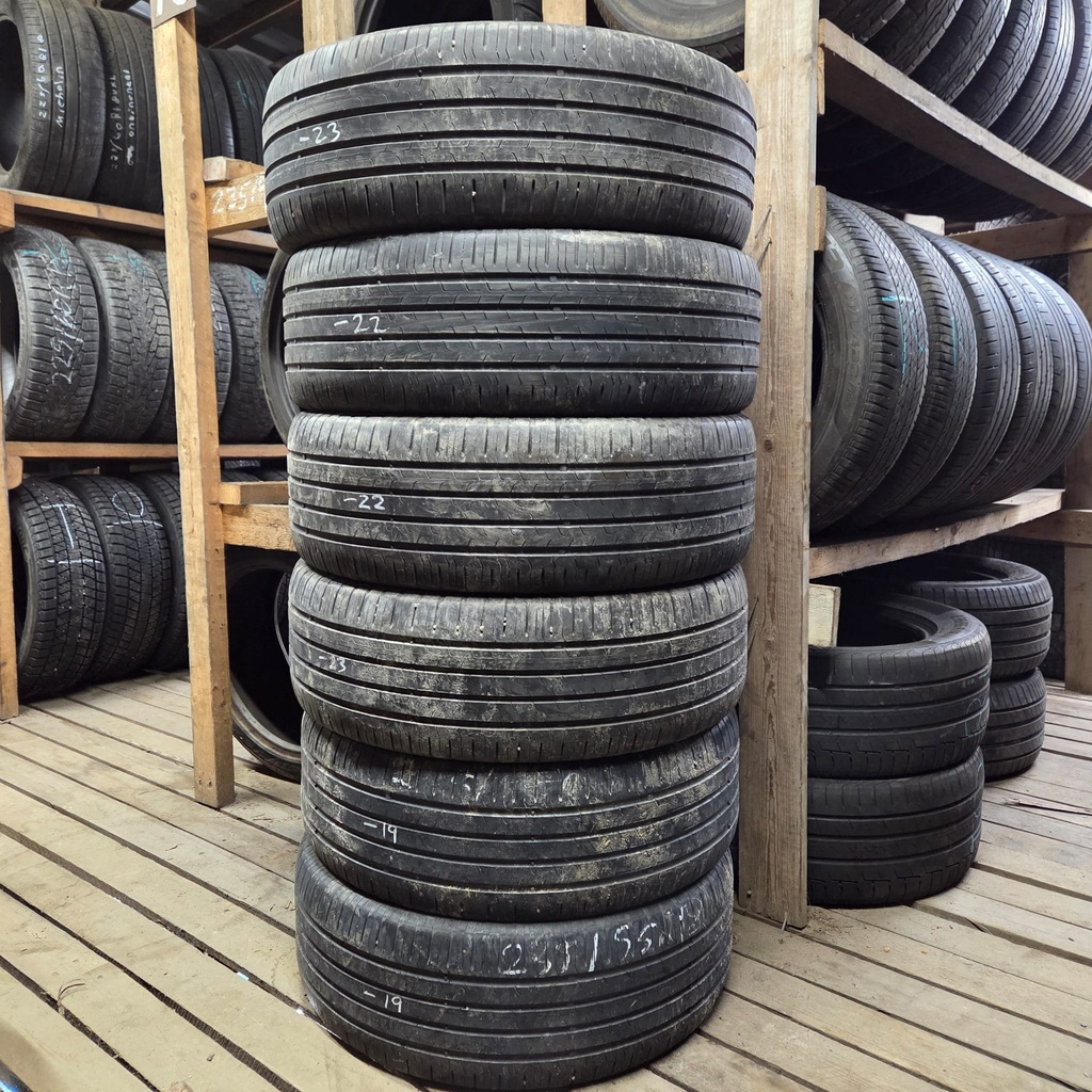 235/55R18 235/55R18 100V Continental EcoContact 6 Käytetty kesärengas 4-5mm DOT-19 -23