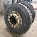 315/80R22.5 154/150M Continental HSW Scandinavian nastoilla Käytetty KA-rengas Trailer 13mm DOT-01 (Kuivumaa / halkeilua) sis vanteen 10 pultti Eurojako