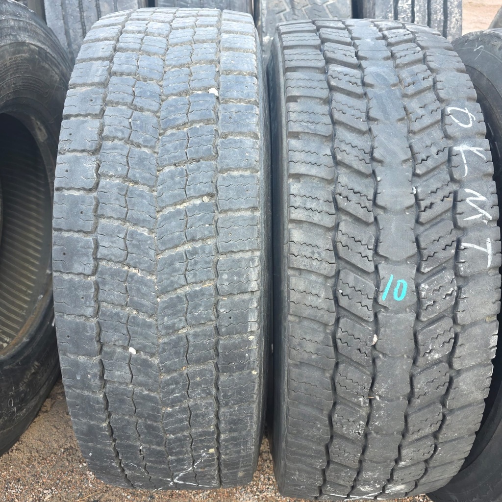 315/70R22.5 PINNOITETTU Käytetty KA-rengas Veto B-RUNKO 6mm (TALVI) (YKSI HIEMAN ERILAINEN)