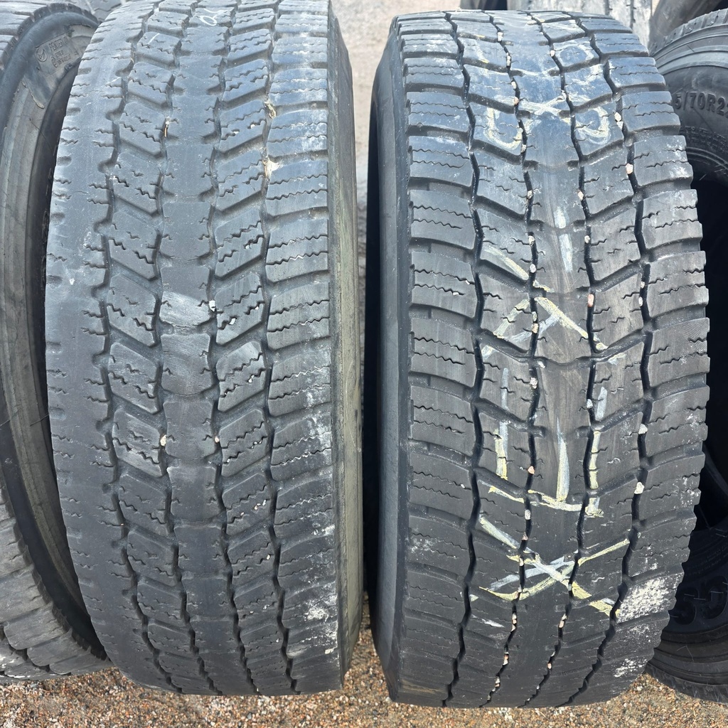 315/70R22.5 PINNOITETTU Käytetty KA-rengas Veto B-RUNKO 6mm (TALVI) (YKSI HIEMAN ERILAINEN)