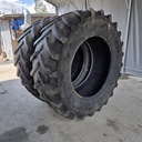 650/65R42 650/65R42 158A8/155B Michelin XM180  Käytetty rengas 16mm (Vanhat, Kuivumaa, 3x tossu, asennus sisärenkailla, Levike käyttöön)