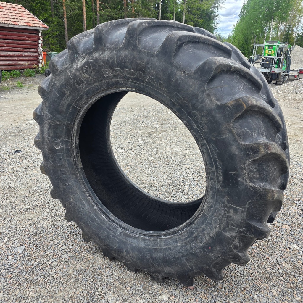 600/65R38 53A8 FIRESTONE RADIAL 9000  Käytetty rengas 40mm Tubeless (Vanha)