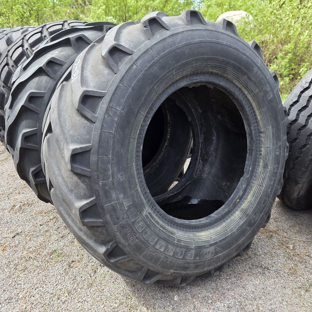 18-20 10PR Pneumant Käytetty työkoneen rengas 10-18mm (Vanhat, Toinen kulunut epätasaisesti)