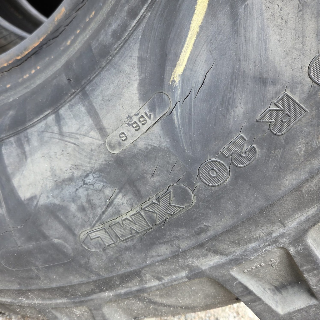 475/80R20 166G Michelin XML Käytetty KA-rengas veto  10mm  DOT-99