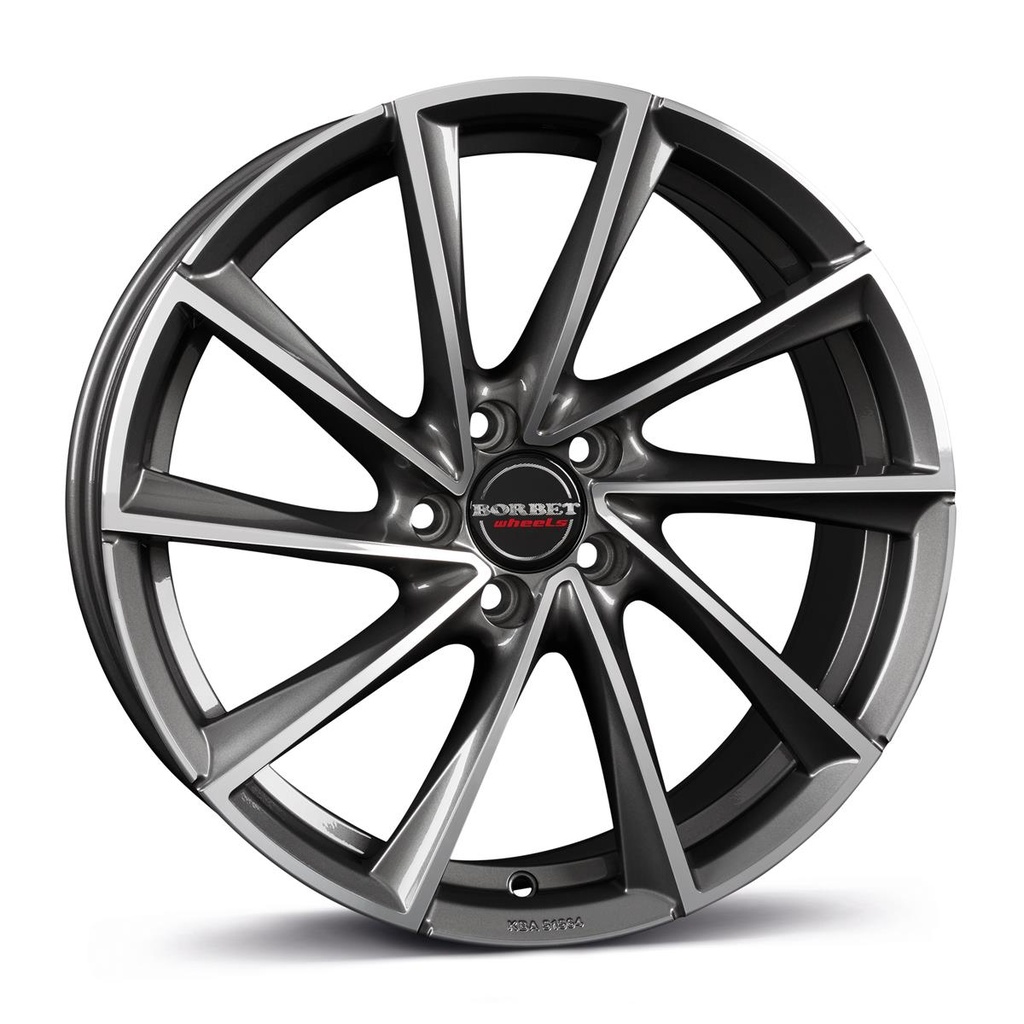 BORBET VTX GRAPHITE POLISHED 8.5x19 5/112 ET35 CB66.6