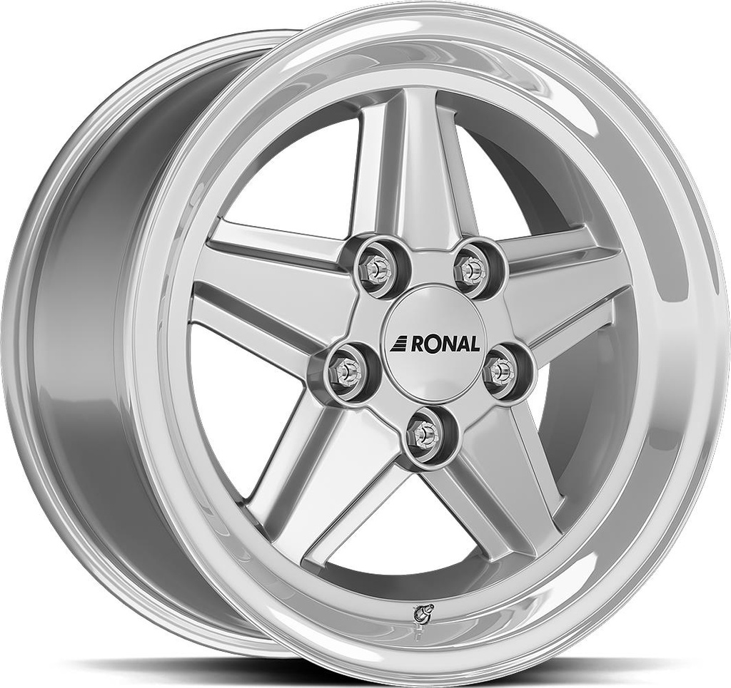 RONAL R9 SILVER RIM LIP CUT 7x16 5/112 ET23 CB66.5