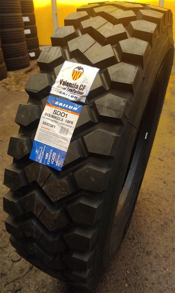 315/80R22.5 156/150G SAILUN SDO1 XL DRIVE OFF ROAD
