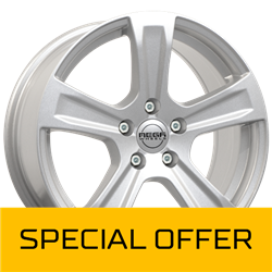 MEGA WHEELS LEO SILVER 7.5x17 5/108 ET40 CB65.1