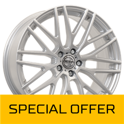 MEGA WHEELS CETUS SILVER 8x19 5/120 ET30 CB72.6