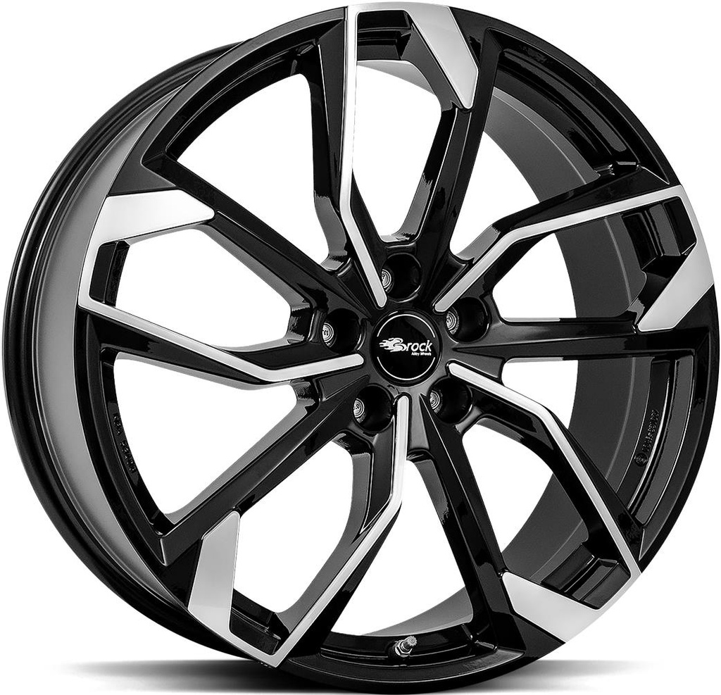 BROCK RC34 BLACK FULL POL 8x19 5/108 ET42 CB63.4