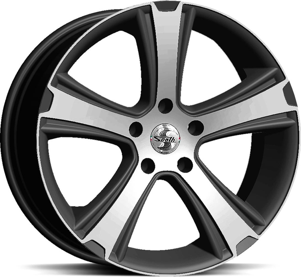 SPATH SP36 H BLACK MATT POLISH 9.5x22 6/130 ET50 CB84.1