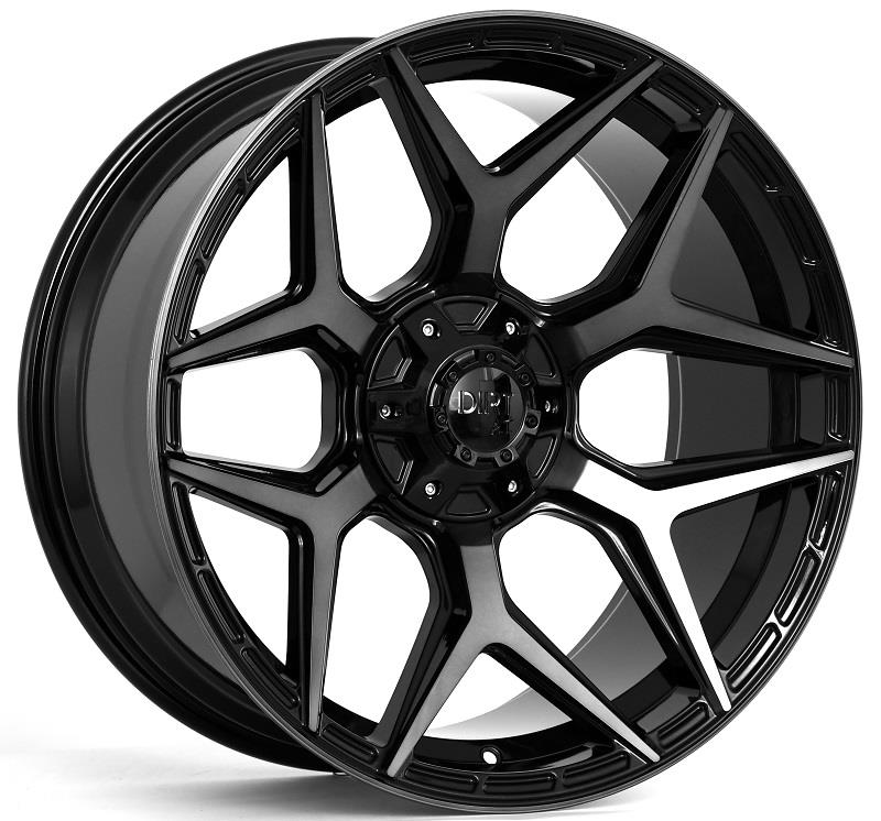 STATUSFÄLGAR D44 FLATBLACK TINTED FACE 9.5x22 6/135-139.7 ET15 CB106.1