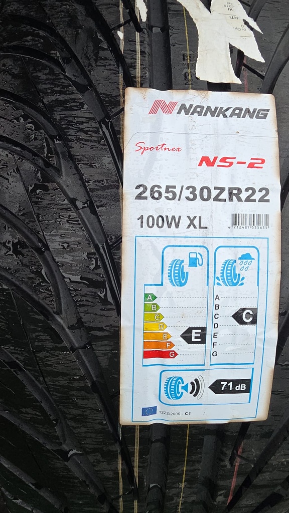 265/30R22 100W Nankang NS-2 DOT-19