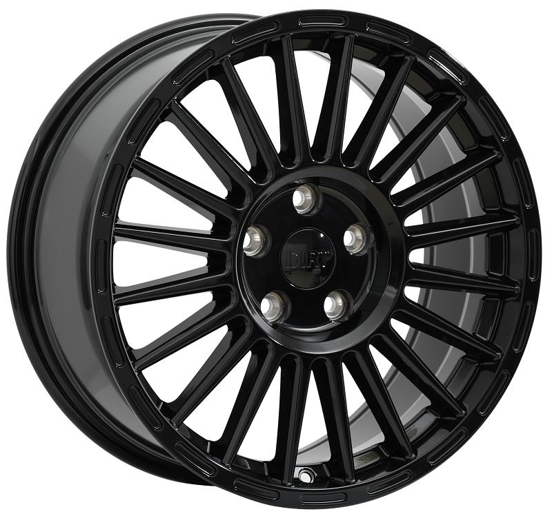 STATUSFÄLGAR D75 GLOSSBLACK 8x18 5/120 ET45 CB74.1