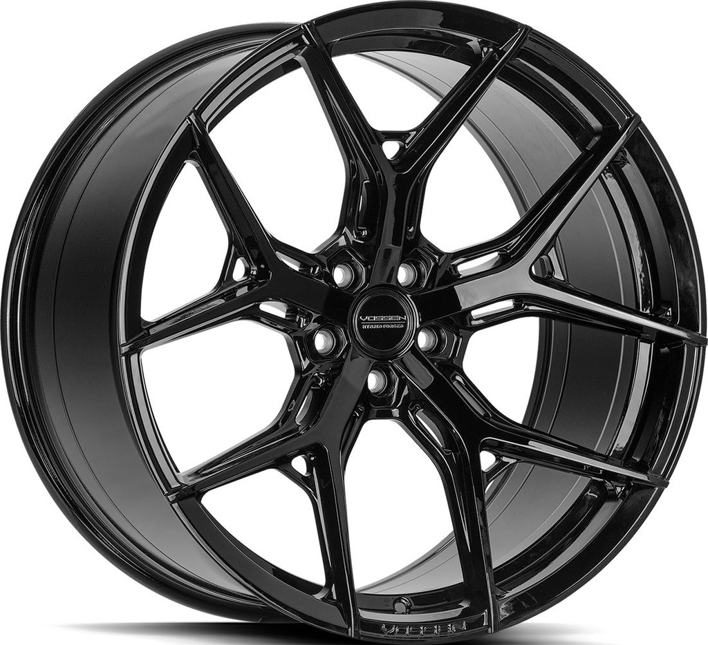 VOSSEN HF5 GLOSS BLACK 8.5x19 5/112 ET30 CB66.6