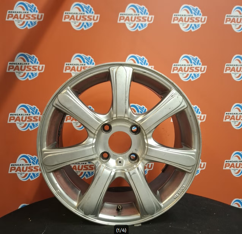 Käytetty vannesarja 4x114,3 ET 45 KR 73,1 7x16"