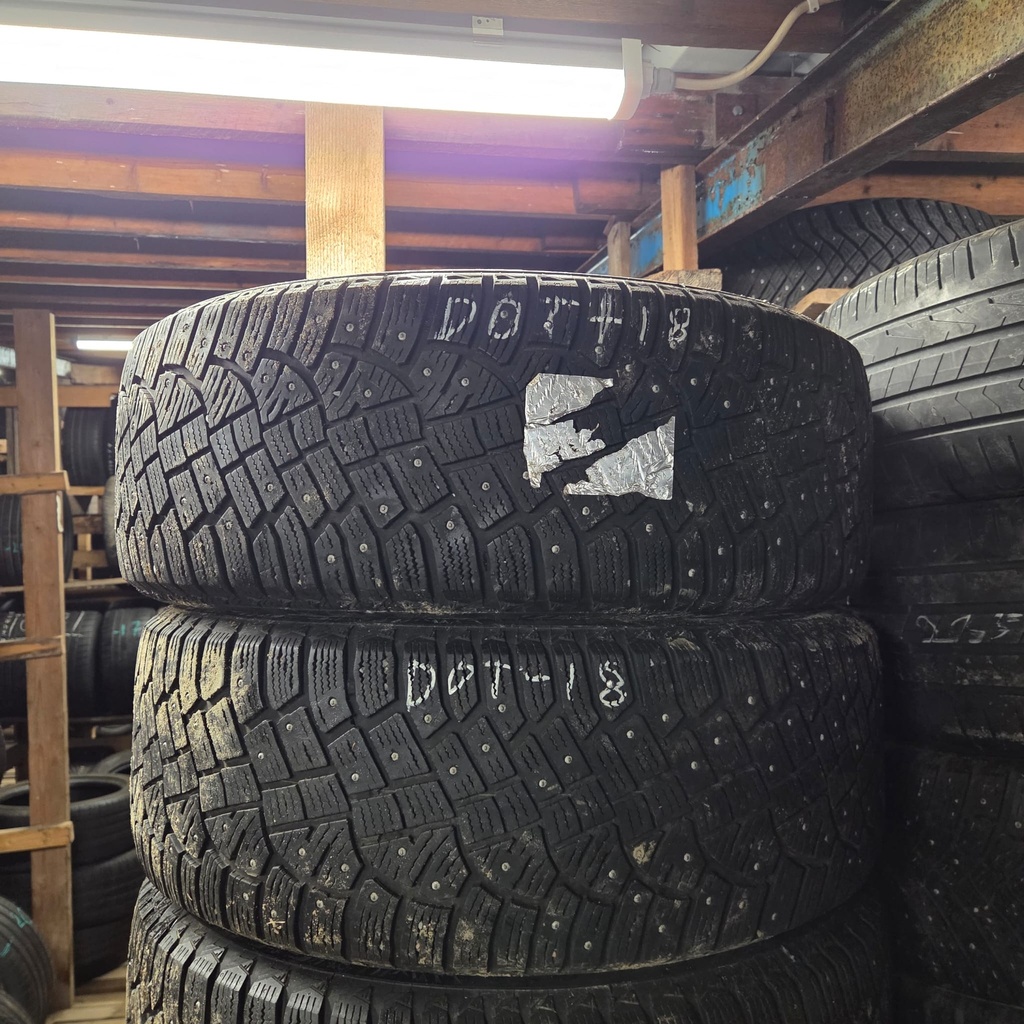 235/55R18 104T XL Continental IceContact 2 Käytetty nastarengas 5-6mm DOT-18