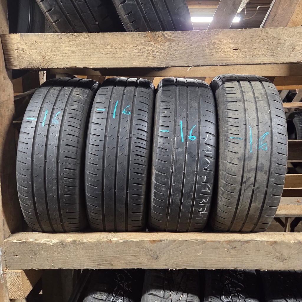 195/60R16 93H XL Continental EcoContact 5 Käytetty kesärengas 4mm DOT-16