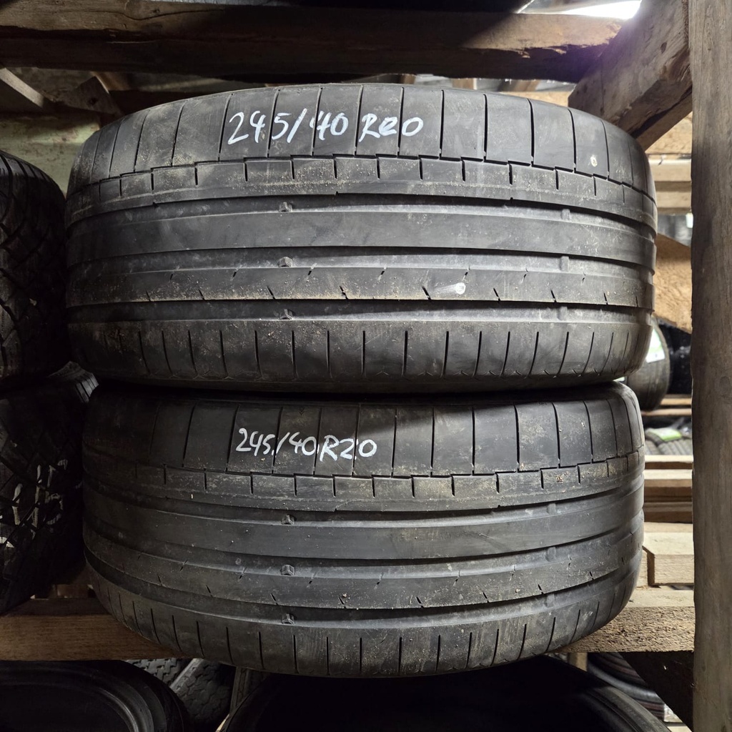 245/40R20 99V XL Continental SportContact 6 Käytetty kesärengas 4mm DOT-20