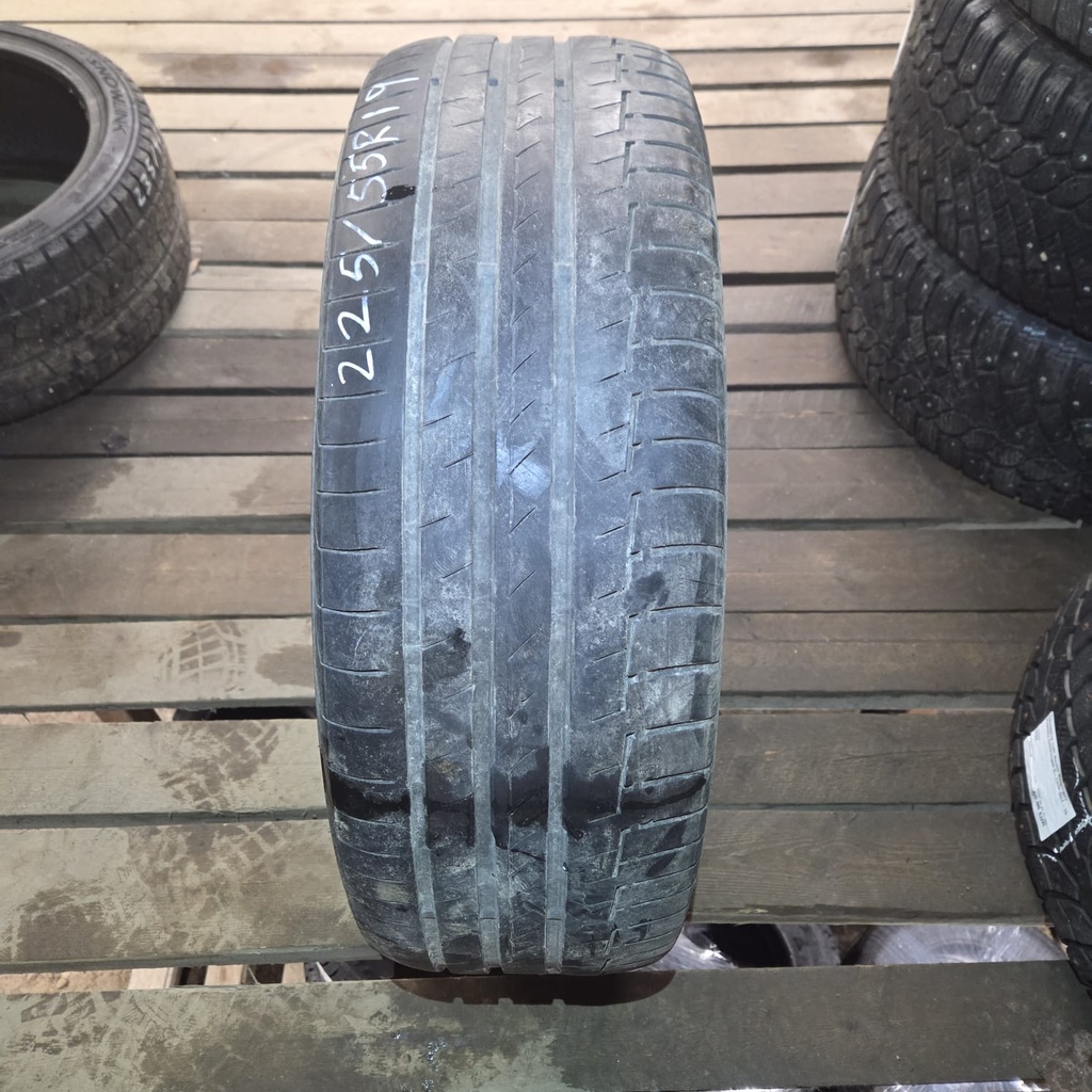225/55R19 99V Continental PremiumContact 6  Käytetty kesärengas 4,5mm DOT-17