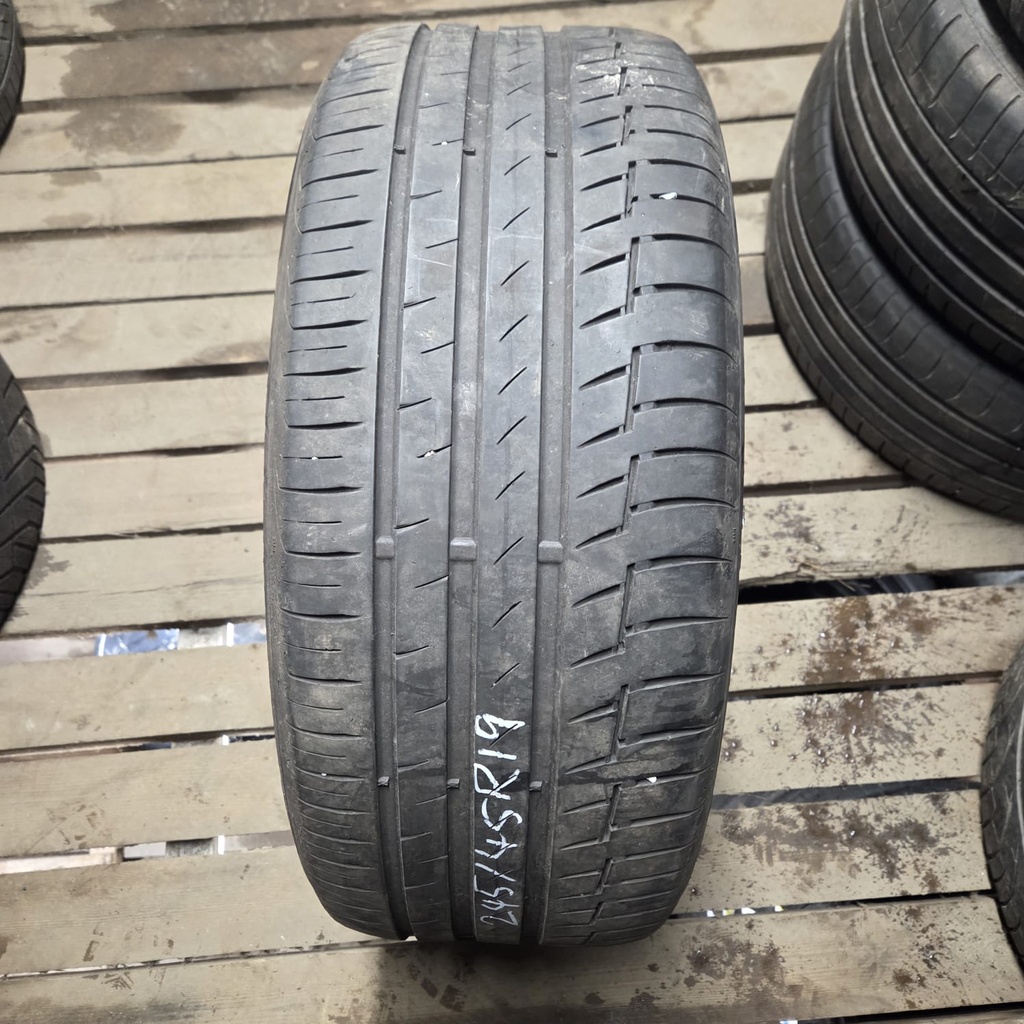 245/45R19 102V XL Continental PremiumContact 6 Käytetty kesärengas 4,5mm DOT-21