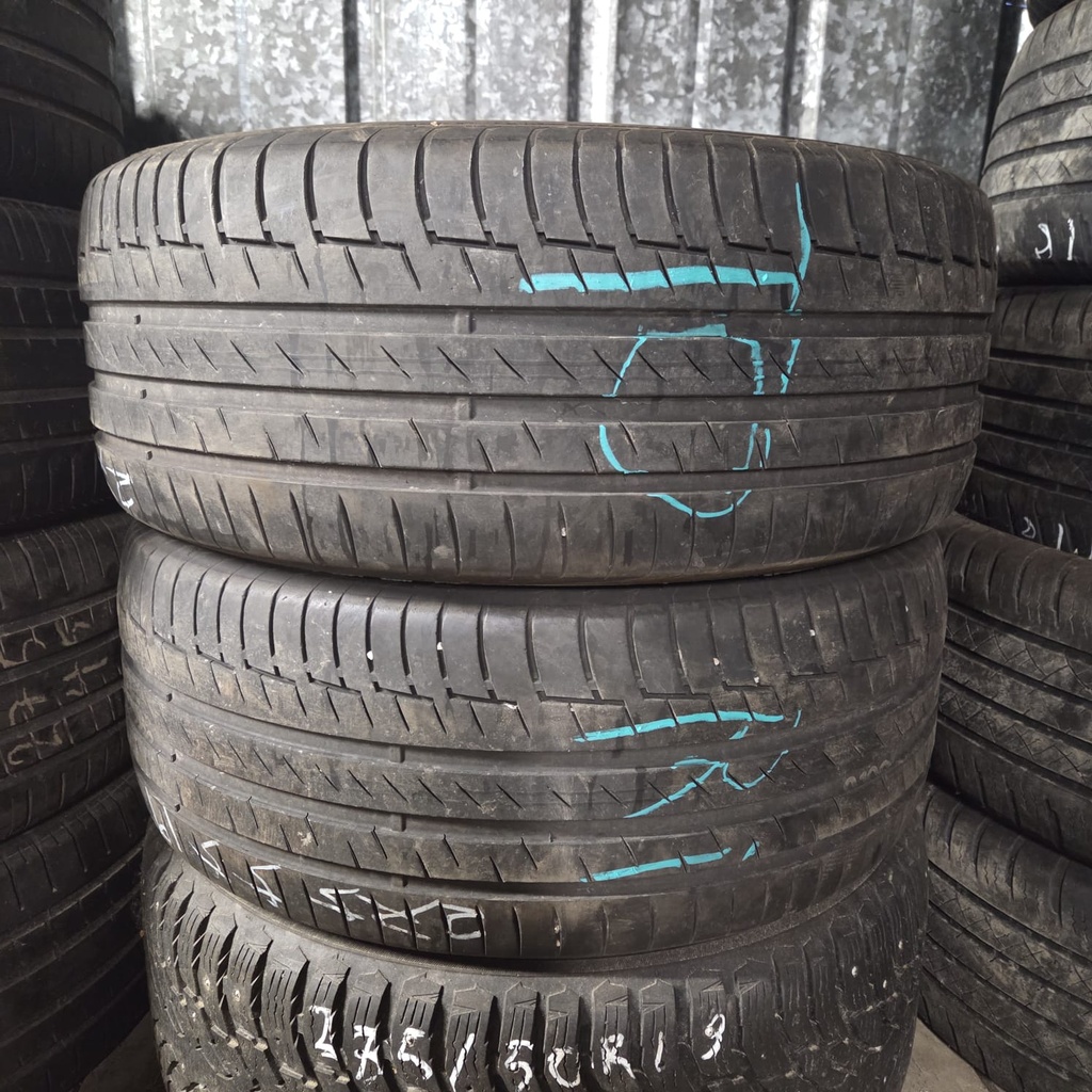 275/55R19 111W Continental PremiumContact 6 Käytetty kesärengas 5-6mm DOT-22