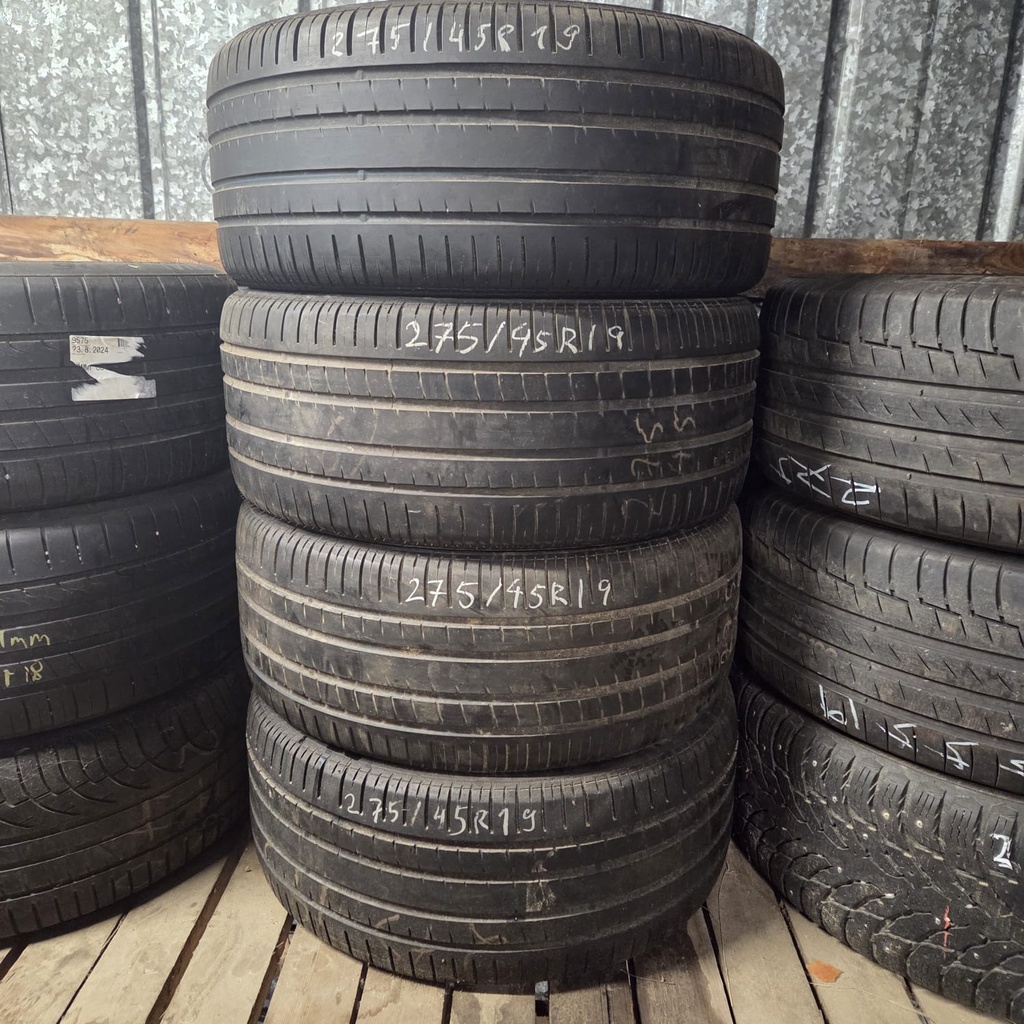 275/45ZR19 108Y Pirelli Pzero Rosso Käytetty kesärengas 4mm DOT-05 -08
