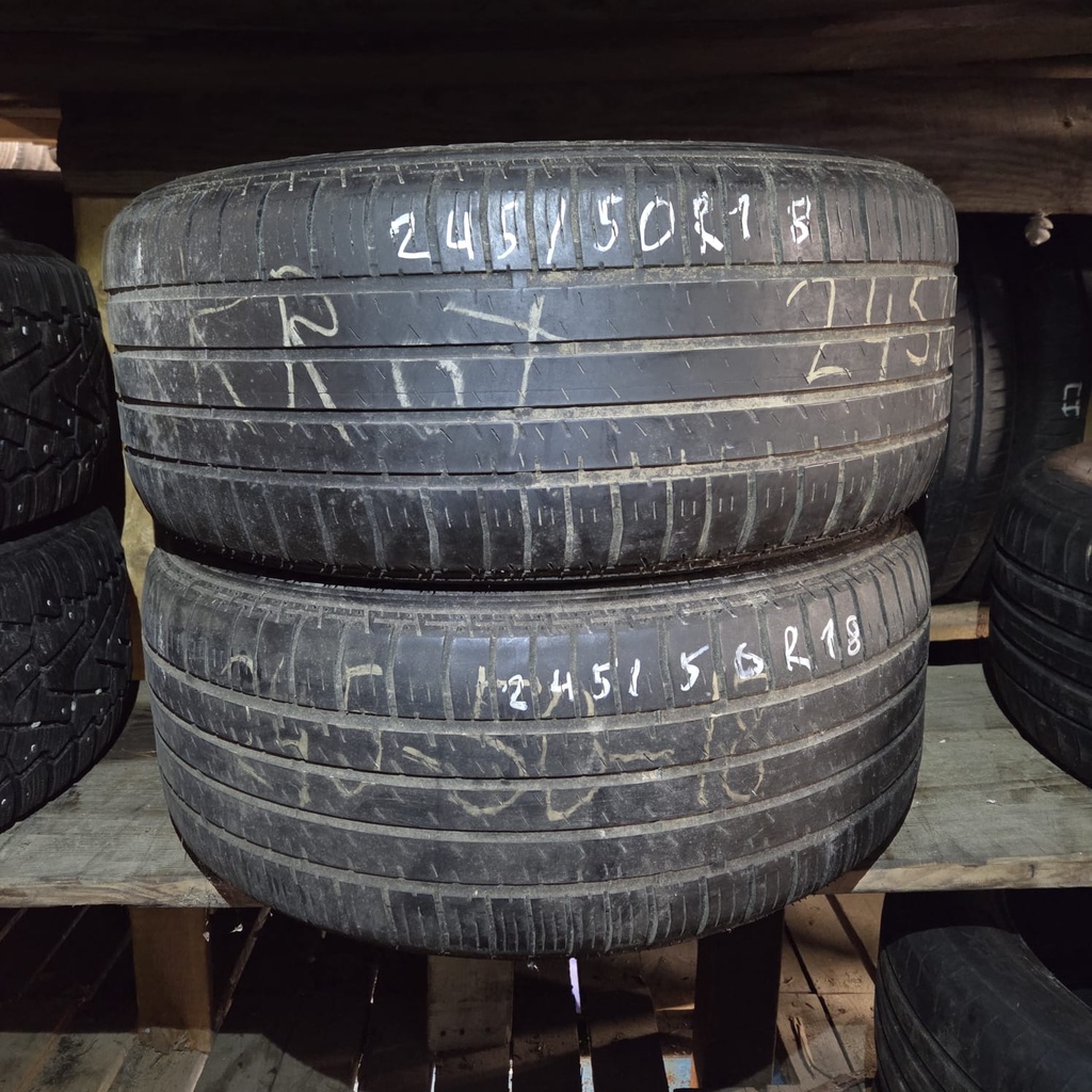 245/50R18 100W Bridgestone Turanza ER42 Runflat Käytetty kesärengas 3,5-4mm DOT-04