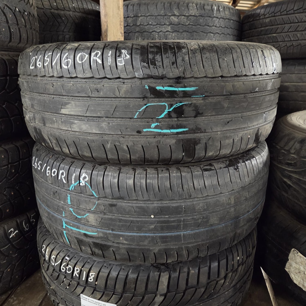 265/60R18 110V Nokian Hakka Blue 3 SUV Käytetty kesärengas 4mm DOT-22