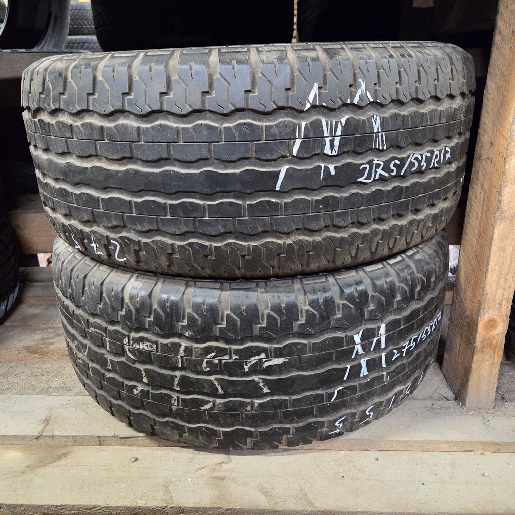 275/55R17 109H Dunlop Grandtrek Käytetty kesärengas 4-5mm 1kpl DOT-02 3kpl DOT-99