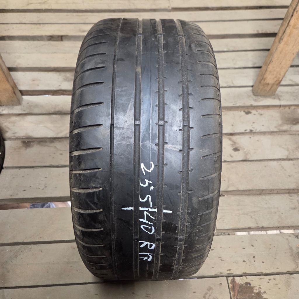 255/40ZR17 94W Continental SportContact 2 SSR Käytetty kesärengas 3mm DOT-10