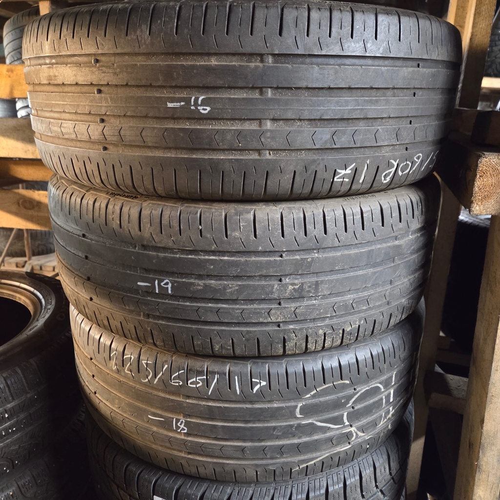 225/60R17 99H Continental PremiumContact 5 Käytetty kesärengas 3,5mm DOT-16 -18 -19