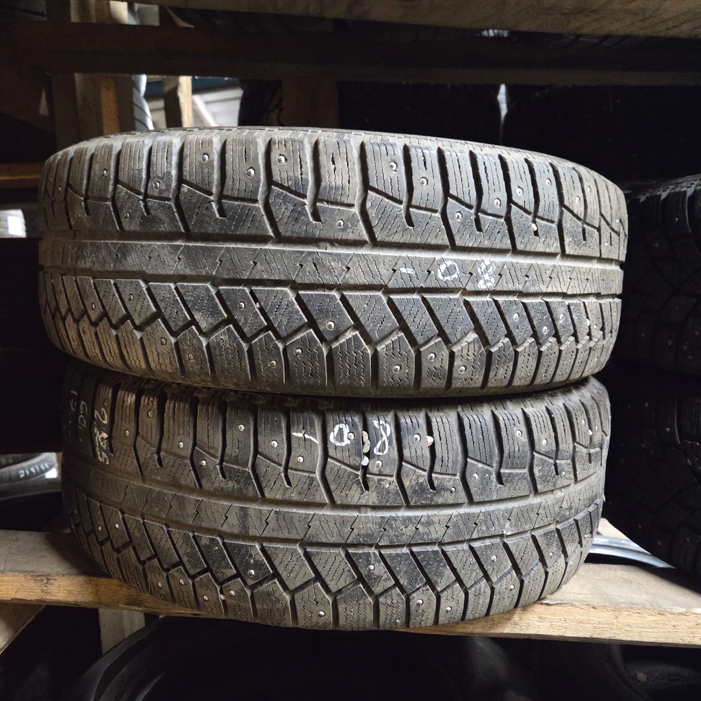 225/60R17 99T Continental ContiWinterViking 2 Käytetty nastarengas 4,5mm DOT-08