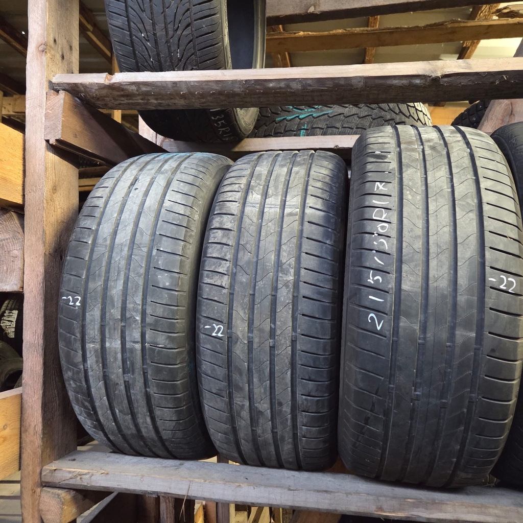 215/50R17 95W Bridgestone Turanza 6 Enliten Käytetty kesärengas 3,5-4,5mm DOT-22