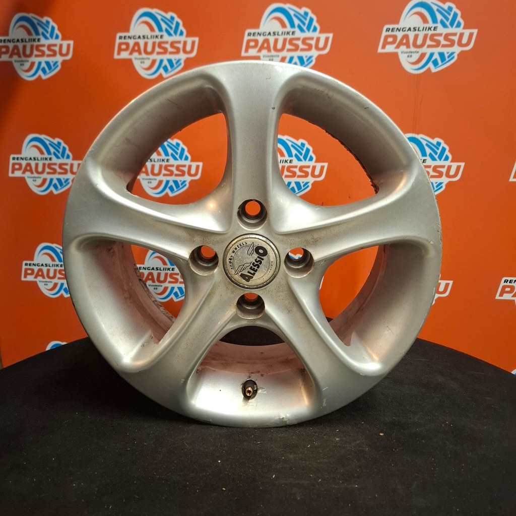 Käytetty ALESSIO vannesarja 4x100 ET 38 KR 68.1 6x14"