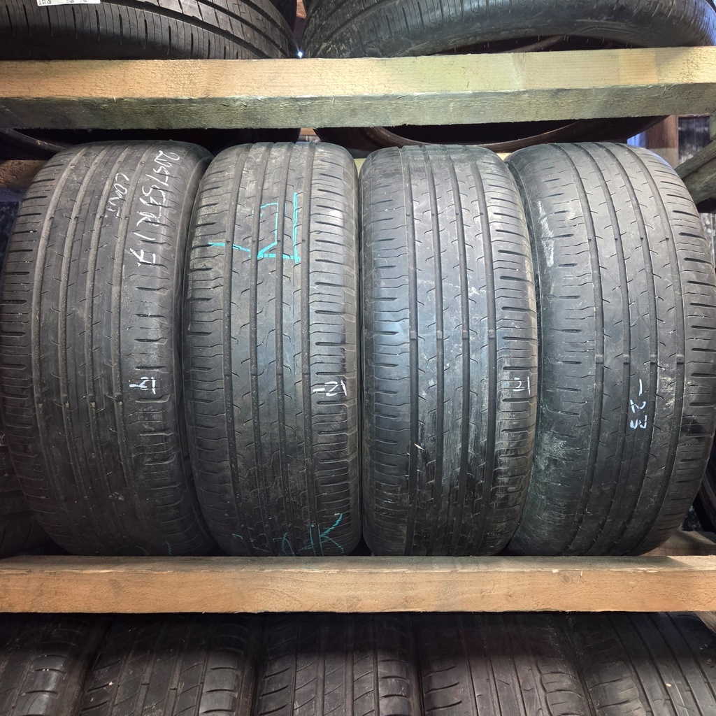 205/55R17 91W Continental EcoContact 6 Käytetty kesärengas 3,5-5mm DOT-21 ja -23