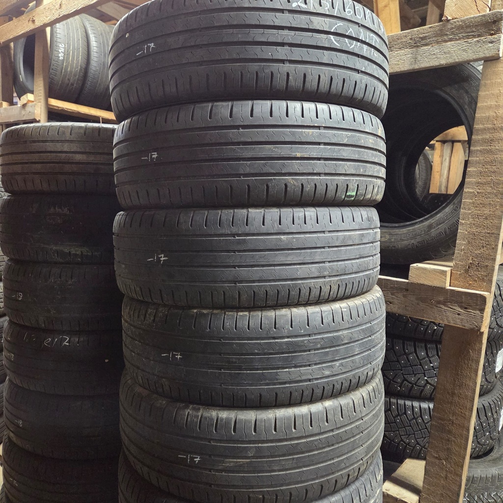 215/60R17 96H Continental EcoContact 5 Käytetty kesärengas 4-5mm DOT-17