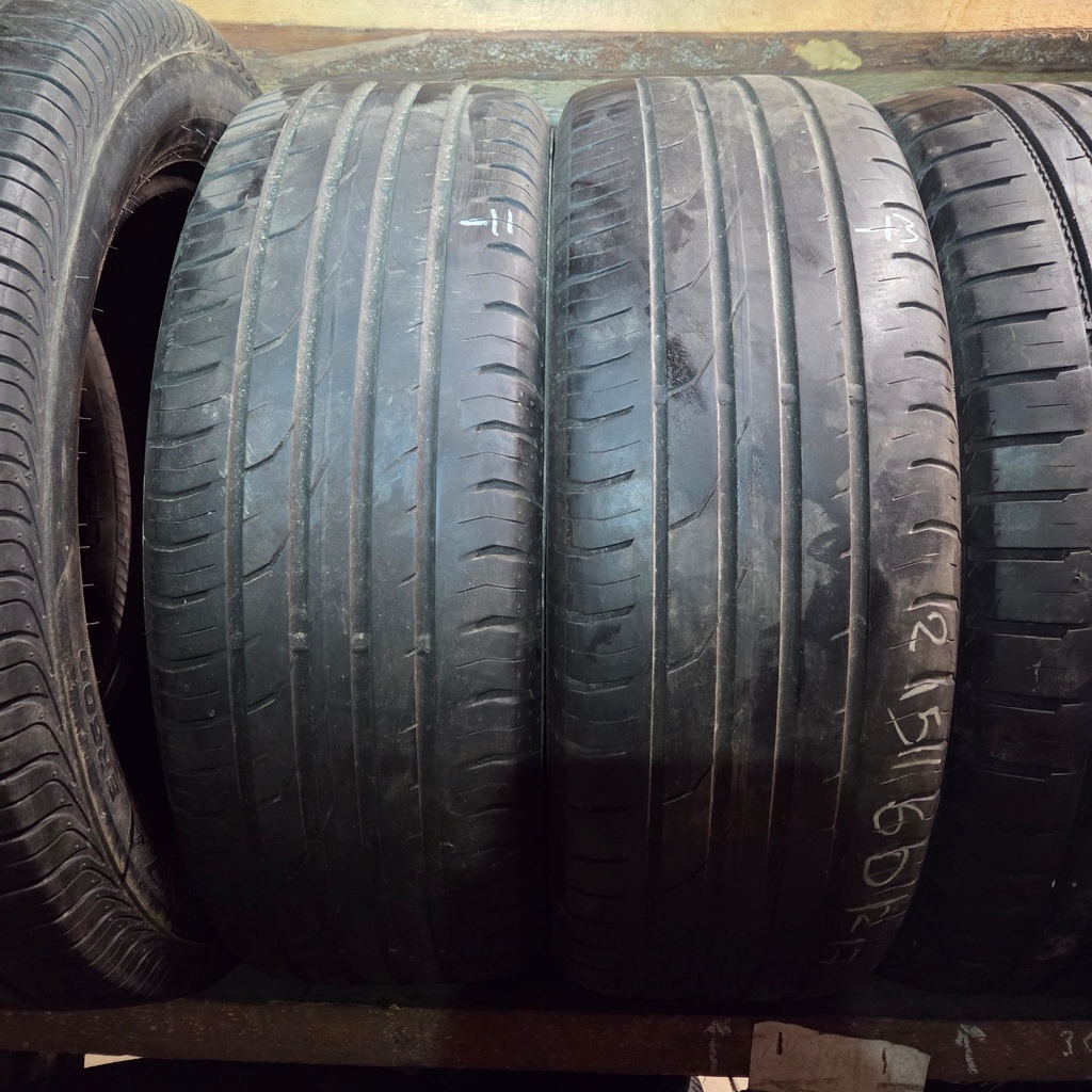 215/60R17 96H Continental PremiumContact 2 Käytetty kesärengas 3,5-4mm DOT-11 ja -13