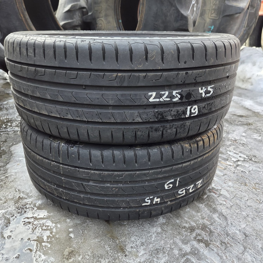 225/45R19 96Y Continental PremiumContact 7 Käytetty kesärengas 5-5,5mm DOT-24
