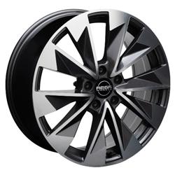 MEGA WHEELS ZENITH ANTHRACITE GREY FRONT POLISHED 8x19 5/112 ET45 CB57.1