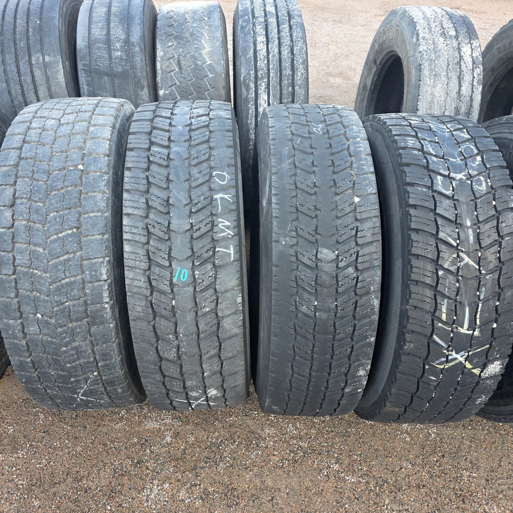 315/70R22.5 PINNOITETTU Käytetty KA-rengas Veto B-RUNKO 6mm (TALVI) (YKSI HIEMAN ERILAINEN)
