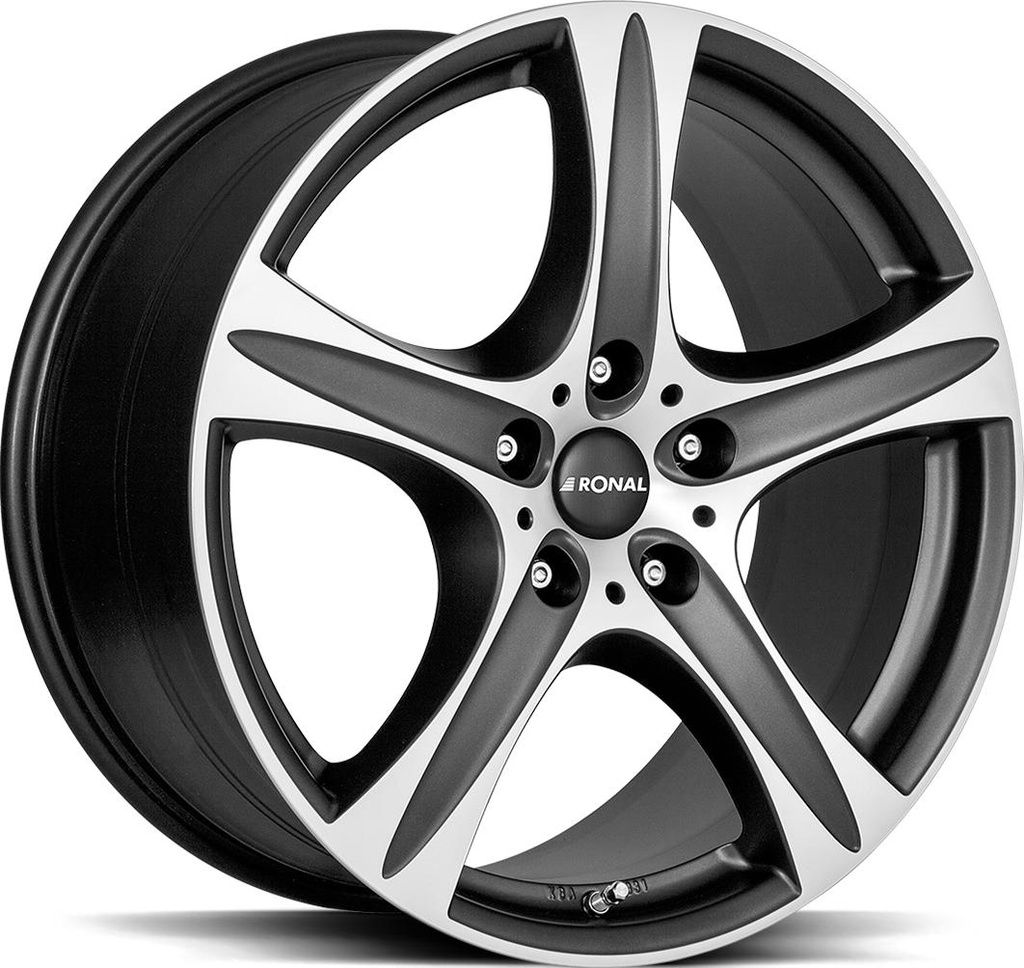 RONAL R55 SUV MATT BLACK FRONT CUT 9.5x20 5/120 ET50 CB72.5