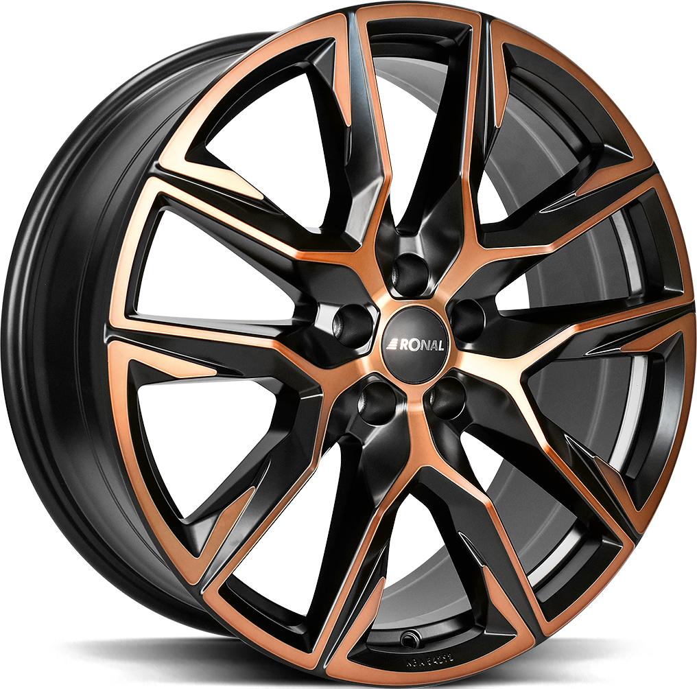 RONAL R71 JET BLACK COPPER MATT FRONT CU 9.5x21 5/114.3 ET40 CB76