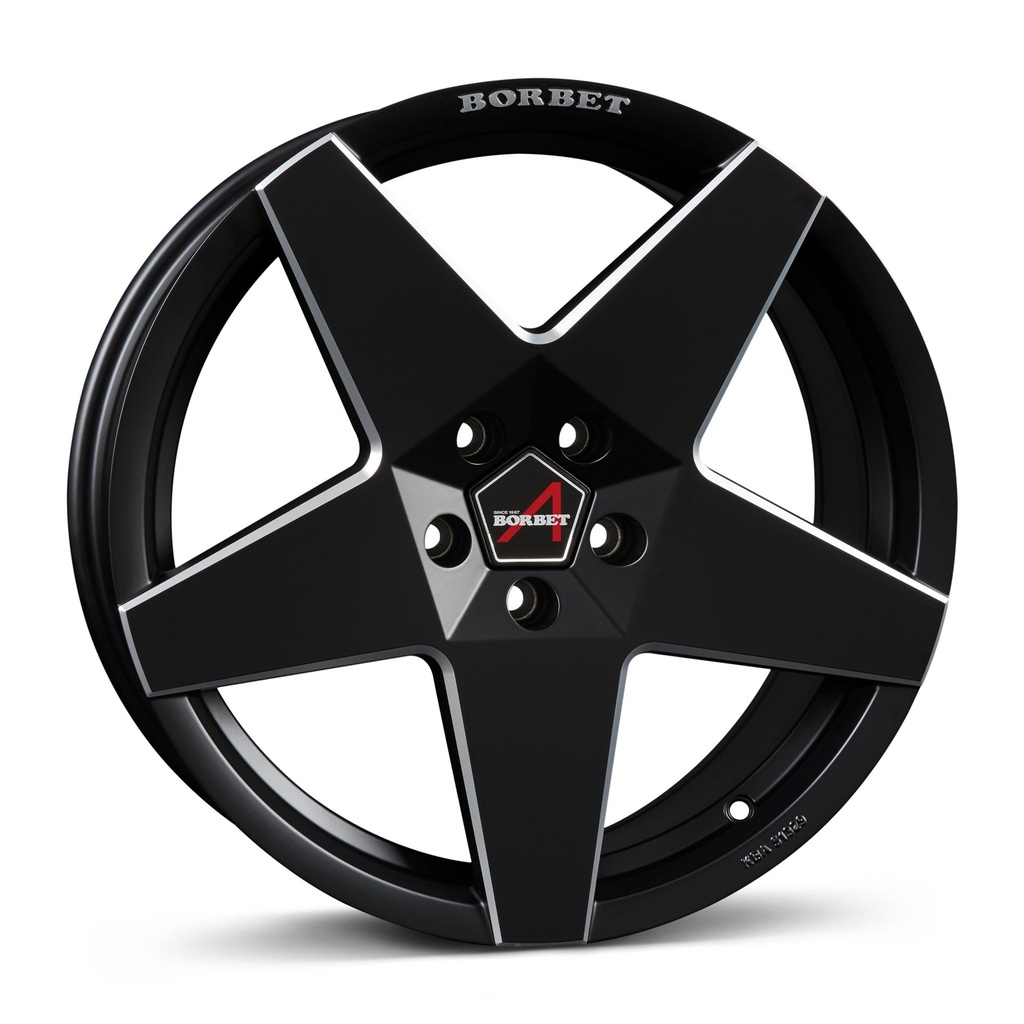 BORBET A BLACK MATT 8x18 5/112 ET44 CB57.1