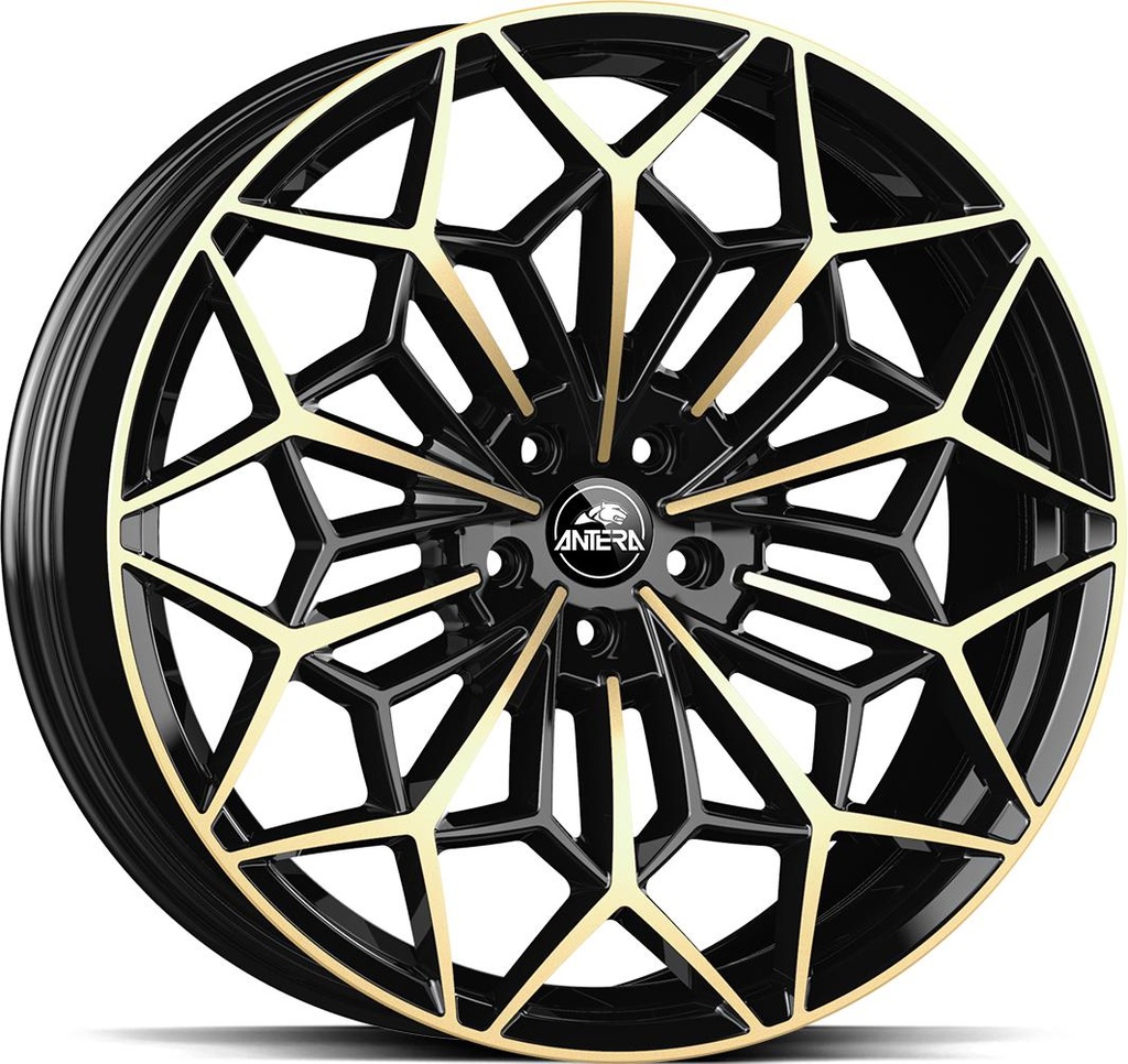 GMP A105 PIANO BLACK CHAMPAGNE 9.5x20 5/112 ET28 CB66.6