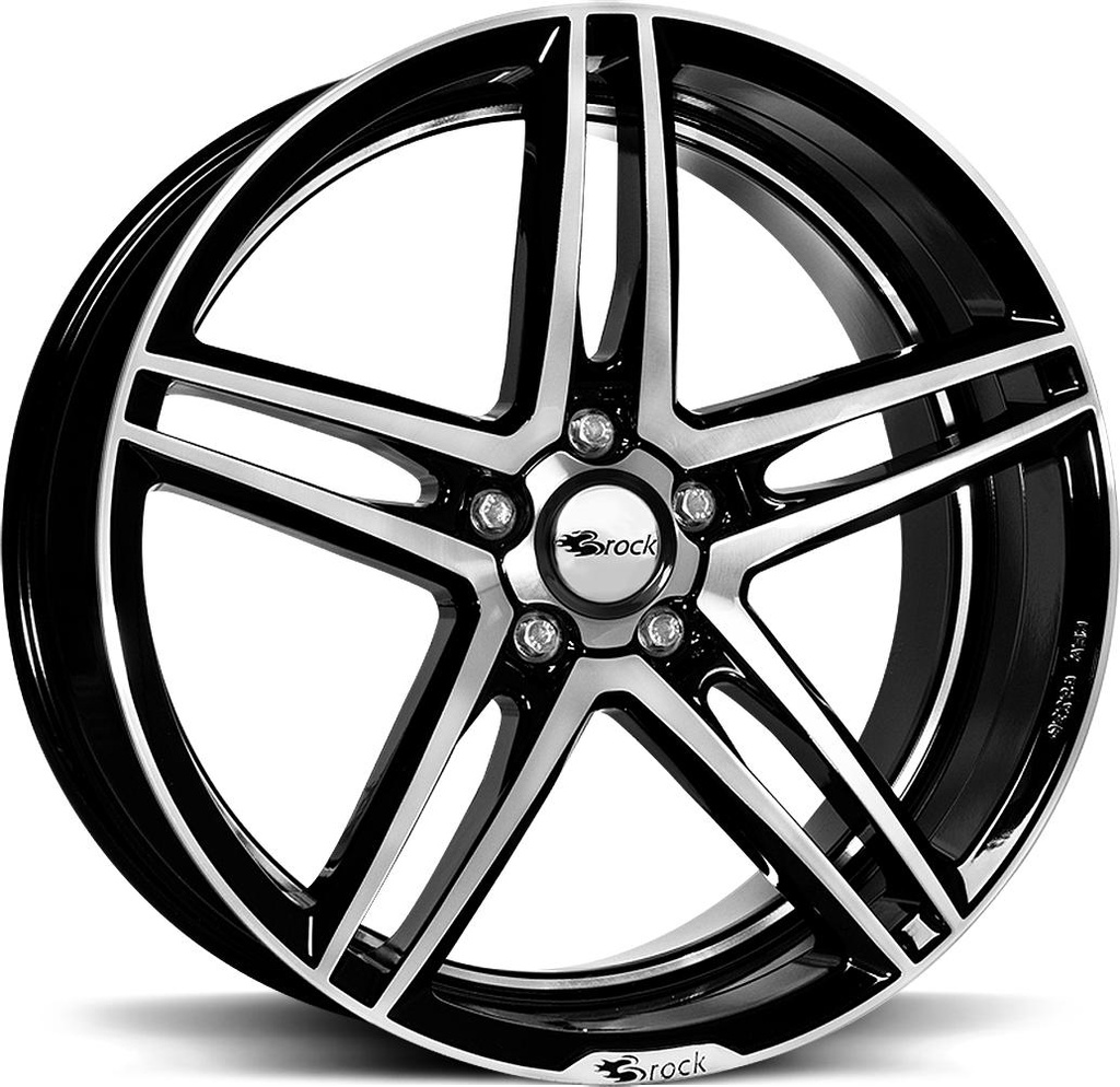 BROCK B33 BLACK FULL POL 8.5x18 5/112 ET30 CB66.6