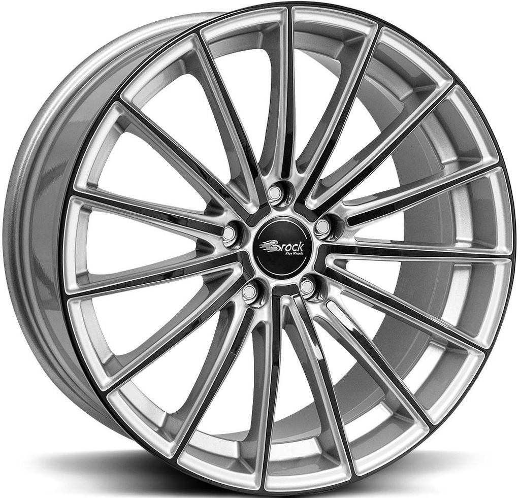 BROCK B36 CRYSTAL SILV BLACK 8x18 5/120 ET35 CB72.6